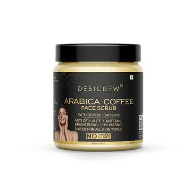 Sheltr Arabica Coffee Face Scrub With Coffee, Caffeine And Cocoa Butter For Face 100 Gm Scrub (100 g)