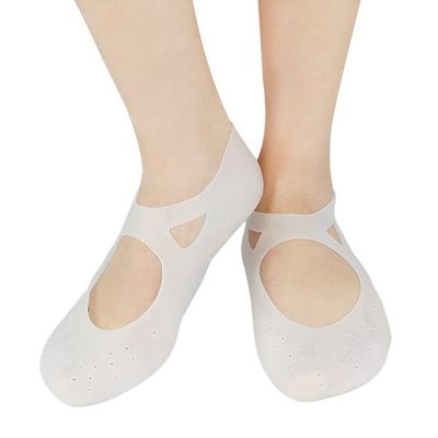 DEAVER Silicone Socks,Gel Soft Comfortable Sock,Foot Anti-Cracks Protective Socks,Non Slip Breathable Moisturizing Foot,Anti Split Care Protecter Protector