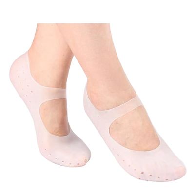 DEAVER Silicone Gel Sleeves Foot Protector,Moisturizing Dry Cracked Skin Socks Cover,for Pain, Plantar Fasciitis Pad Protection and Achilles Tendinitis
