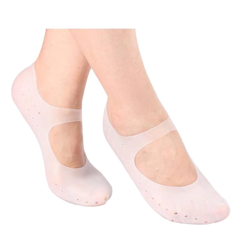 DEAVER Silicone Gel Sleeves Foot Protector,Moisturizing Dry Cracked Skin Socks Cover,for Pain, Plantar Fasciitis Pad Protection and Achilles Tendinitis