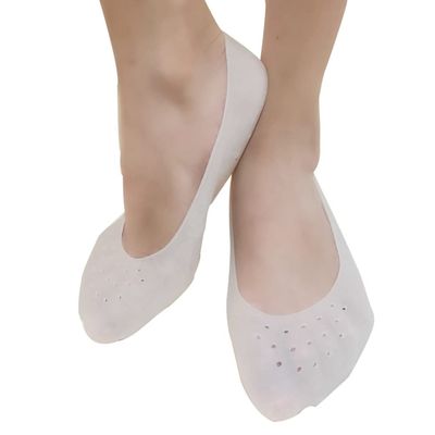 DEAVER Silicone Foot Cover Protector, Boat Socks Full Cover, Anti-Crack Socks Palm Protective Moisturizing Skin Anti-Cracking Gel Sole Care