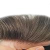 Toupee For Men Hair Replacement System For Men Swiss Lace Mens Toupee Human Hair Pieces For Men Hand Tied Men Hair System 7x10Medium light density 2# DARKEST BROWN view 3