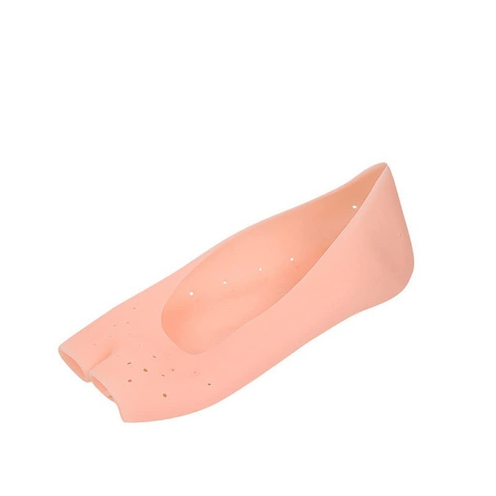 DEAVER Gel Heel Socks, Moisturizing Socks,Open Toe Boat Ladies Invisible Shallow Mouth Summer Non-Slip Breathable Washable Softening Removes Exfoliation