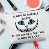 CMNIM A Gift Cats Face Makeup Bag C at Gift Always Be A Ca t Zipper Pouch Bag for Fans Party Favor view 2