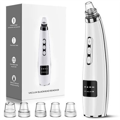 Blackhead Remover Pore Vacuum,Upgraded Facial Pore Cleaner,Electric Acne Comedone Whitehead Extractor Tool-5 Suction Power,5 Probes,USB Rechargeable