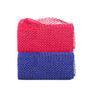 2 Pieces African Net Sponge, Long African Exfoliating Net, Net Bath Sponge Shower Body Scrubber Back Scrubber Skin Smoother, Stretches to Approximately 63" (Blue&Pink) view 1