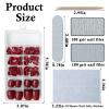LuckForever Red Press on Toenails Women Fake Toenails with Gue Tabs, Red Toenails Press ons Toe Nails Glue on Toenails Artifical Toe Nail Tips 240pc False Toenails with Adhesive Nail Tabs File view 4