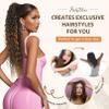 Flufymooz Ponytail Extension, 26 Inch Bohemian Style Drawstring Ponytail Hair Extensions for Women, Long Curly Wavy Pony Tail Natural Synthetic Hairpiece for Women (Deep Brown with Dirty Blonde) view 4