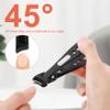 BEZOX Thick Nail Clipper with Slant Curved Blade - Seniors Toenail Clippers for Thick and Ingrown Nails, Fingernail Clippers with Built-in Nail File and Storage Pouch - Matte Black view 4