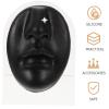 KALLORY 1set Flexible Face Model for Piercing Practice Display with Stand Realistic Nose and Mouth Simulation for Jewelry Teaching and Display Lightweight view 3