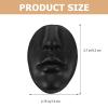 KALLORY 1set Flexible Face Model for Piercing Practice Display with Stand Realistic Nose and Mouth Simulation for Jewelry Teaching and Display Lightweight view 4