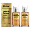 TERRAFIQUE Hair Straightening Serum - Anti-Frizz Leave-in Conditioner with Keratin and Argan Oil for All Hair Types - 2 Fl. Oz. view 1