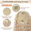 Flufymooz Ponytail Extension, 26 Inch Bohemian Style Drawstring Ponytail Hair Extensions for Women, Long Curly Wavy Pony Tail Natural Synthetic Hairpiece for Women (26 Inch Cool Blonde) view 3