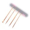 4pcs/set Blackhead Removal Needles Tool Kit Acne Clip Blemish Squeeze Pimple Acne Extractor Black Head Pore Cleaner Cleansing Tool for Skin Care view 2