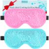 BeeVines Gel Eye Mask, 2 Pack Cooling Ice Masks for Puffy Eyes for Men & Women, Cold & Warm Compress for Post Surgery, Puffiness, Allergies, Sinuses & Migraines Treatment view 1