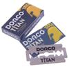 The Shave factory DORCO Titan Double Edge Razor Blades - Pack of 100 Stainless Steel Blades, Sharp and Durable, Fits All Standard Safety Razors, Precision Shaving Blades for Men, Blue view 3