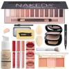 Qiong All in One Makeup Kit Full 12 Colors Naked Eyeshadow,2 Color Compact Powder,Liquid Foundation,Lipsticks, Blush,Eyebrow Soap,Winged Eyeliner Stamp,Makeup Gift Set for Women, Teens & Girls(Naked) view 1