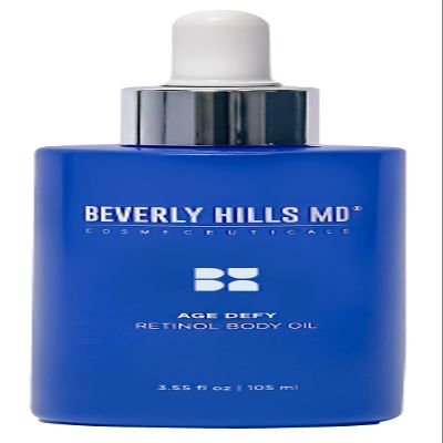 Beverly Hills MD Age Defy Retinol Body Oil- Reduce Wrinkles, Lift, Firm & Tighten Skin w/Marula- Hydrate Crepey Skin & Support Collagen- Anti-Aging for Sagging Skin- Chest, Neck, Arms, Hands, Thighs