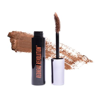 Redhead Revolution's Vegan Gingerlash Mascara Volume and Length Waterproof - Reddish Brown Mascara for Redhead and Strawberry Blonde Hair (Genuine Ginger)