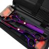 Barber Scissors 6 Inch Professional Hairdressing Set Purple Hairdressing Scissors Flat Shear + Tooth Scissor Set view 1