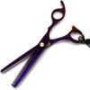 Barber Scissors 6 Inch Professional Hairdressing Set Purple Hairdressing Scissors Flat Shear + Tooth Scissor Set view 4