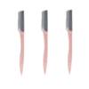 Healifty 3pcs Stainless Steel Eyebrow Trimmer for Women Girls Portable Makeup Tool Kit for Easy Eyebrow Removal and Grooming view 1