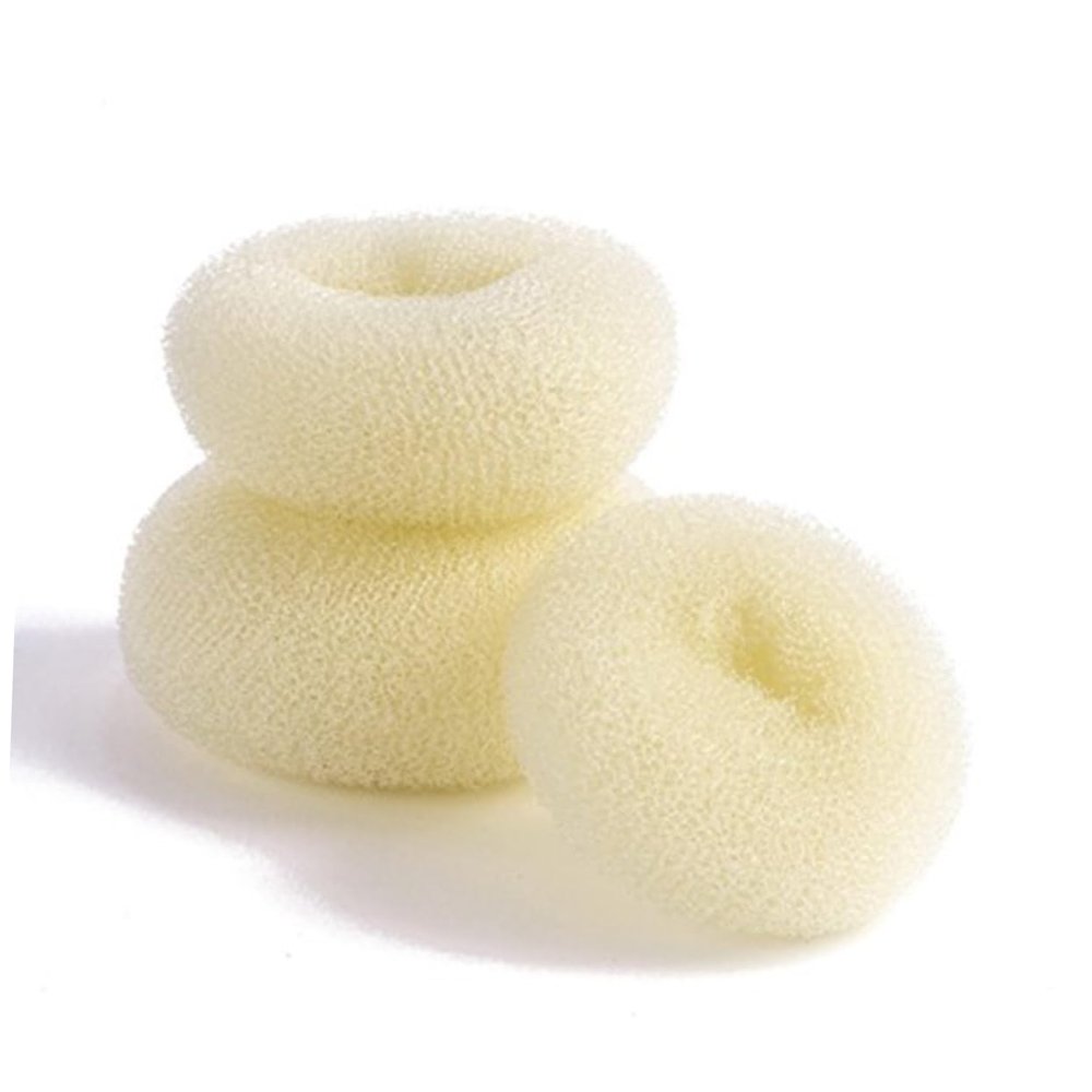 Beaupretty 3pcs Hair Donut Bun Maker Beige Hair Styler for Elegant Ballerina Buns Easy to Use for Dance and Special Occasions