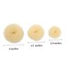 Beaupretty 3pcs Hair Donut Bun Maker Beige Hair Styler for Elegant Ballerina Buns Easy to Use for Dance and Special Occasions view 3