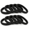 100PCS Black Hair Ties for Women Girls, Seamless Thick Black Hair Band, Elastic Hair Ties No Damage Ponytail Holder view 3