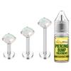 BodyJ4You 4PC Labret Tragus Cartilage 16G Studs - Aftercare Bump Treatment Keloid Removal view 1
