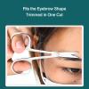 4 Pack Curved and Rounded Facial Hair Scissors Set for Men Women - Mustache, Nose, Beard, Eyebrows, Eyelashes and Ear Hair Cutting Scissors - Black and Sliver Stainless Steel Trimming Scissors view 4