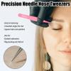 2PCS Tweezers Set for Women and Men, Precision Tweezer kit for Ingrown hair, Facial Hairs, Chin Hair, and Splinter Removal, Professional Eyebrow Plucker Tweezers, Pink view 4