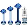 BodyJ4You 4PC Labret Tragus Cartilage 16G Studs - Piercing Aftercare Saline Cleanser view 1