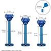 BodyJ4You 4PC Labret Tragus Cartilage 16G Studs - Piercing Aftercare Saline Cleanser view 3