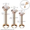 BodyJ4You 4PC Labret Tragus Cartilage 16G Studs - Piercing Aftercare Saline Cleanser view 3