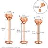 BodyJ4You 4PC Labret Tragus Cartilage 16G Studs - Piercing Aftercare Saline Cleanser view 3