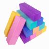 12 Pcs Nail Buffer Block for Acrylic and Natural Nails, 4 Sided Sanding Buffers for Gel Nails Fingernail Shine Buffing Filer Set, Professional Manicure Polisher Buffer Bulk Medium Grit Mix Color view 1