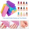 12 Pcs Nail Buffer Block for Acrylic and Natural Nails, 4 Sided Sanding Buffers for Gel Nails Fingernail Shine Buffing Filer Set, Professional Manicure Polisher Buffer Bulk Medium Grit Mix Color view 2