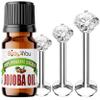 BodyJ4You 4PC Labret Tragus Cartilage 16G Studs - Piercing Aftercare Jojoba Oil view 1