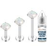 BodyJ4You 4PC Labret Tragus Cartilage 16G Studs - Piercing Aftercare Saline Cleanser view 1