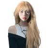 osseoca Girls Wig Gold 65cm 25inch Synthetic Hair Lifelike Wig Hair Daily Natural Female Wigs with Bangs (GLD) view 1