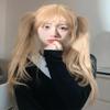 osseoca Girls Wig Gold 65cm 25inch Synthetic Hair Lifelike Wig Hair Daily Natural Female Wigs with Bangs (GLD) view 2