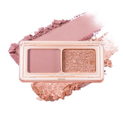 AMTS Aurora Collection Eyeshadow - Dual Color Matte & Glitter Eye Shadow Palette - High Pigmentation,Safe Ingredients, Suitable for Sensitive Skin, and Versatile Makeup Looks (Aurora)
