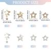 FREEBLOSS 40Pcs Star Acrylic Nail Charms Silver Star Nail Charms Nail Art Charms Shiny Charms for Nail view 2