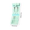 Nail Clipper Set Nail Care Tools Manicure Set Stainless Steel Nail Clipper with Leather Case for Men and Women (Color : Green A) view 2