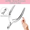 Cuticle Trimmer Cuticle Nippers, Durable Cuticle Cutter, Salon Toe Nail Cuticle Clippers, Stainless Steel Cuticle Remover Cuticle Scissor, Pedicure Manicure Tools for Fingernails and Toenails view 3