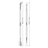 2PCS Cuticle Pusher and Cutter Remover, Xunxmas Salon Nail Scraper for Gel Polish, Stainless Steel Manicure and Pedicure Cleaner Tool for Fingernail and Toenail (Silver) view 3