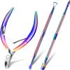 Cuticle Trimmer with Cuticle Pusher, Cuticle Remover Cuticle Scissors Manicure Tools, Professional Stainless Steel Cuticle Cutter, Dead Skin Remover Nail Tools for Fingernails and Toenails view 1