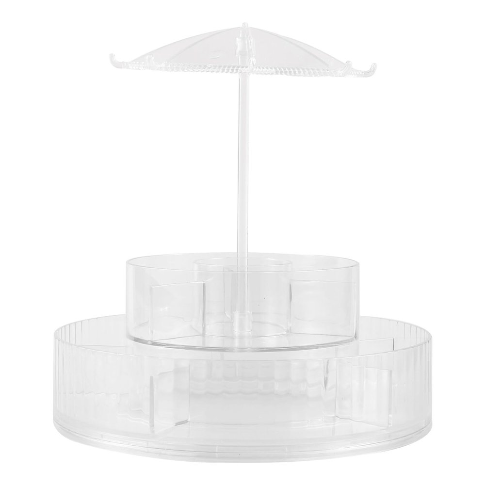Alipis Rotating Makeup Organizer for Vanity Multifunctional Turntable Storage for Skincare Cosmetics Perfumes and Toiletries Space-saving Design for Bathroom Bedroom and Kitchen