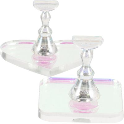 1 Set Nail Stand for Press on Nail Holder Portable Nail Table Nail Supplies Fake Nail Stand Nail Painting Stand Nail Stand for Painting Nails Nail Accessories Press on Nail Stand